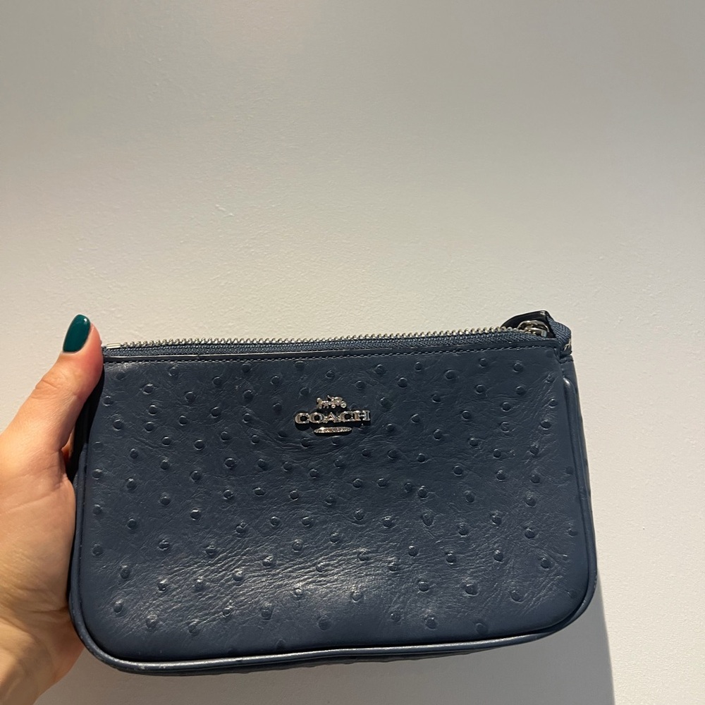 Coach Dark Blue Mini Bag with Chain Strap - Picture 4 of 5